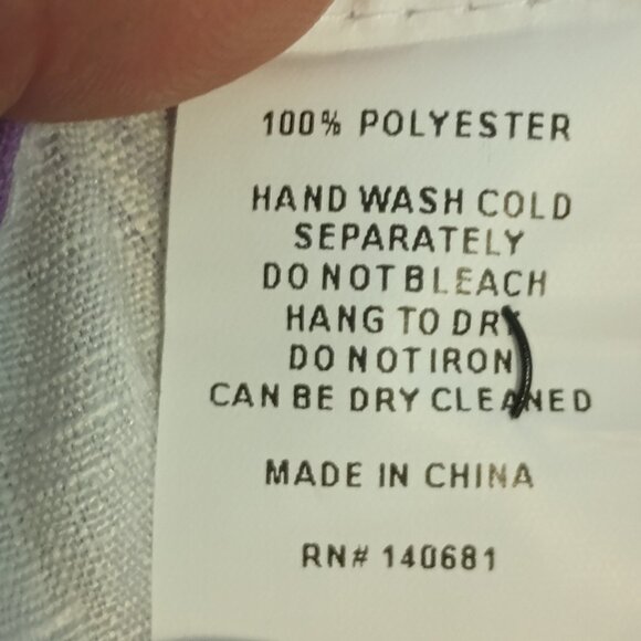 Unique Vintage Lavender and White Gingham  Flair Skirt Size 1X (16) NWT - Picture 5 of 7